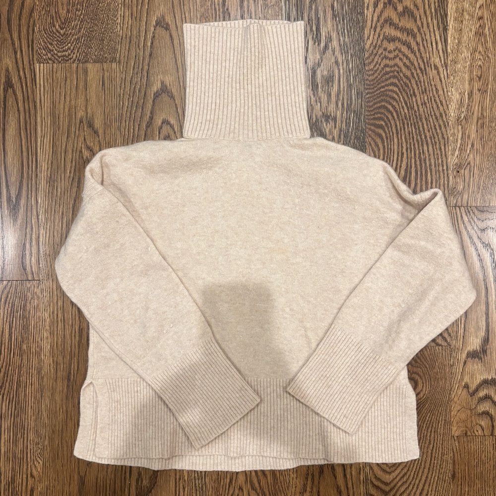 J. Crew Cream Turtleneck Sweater